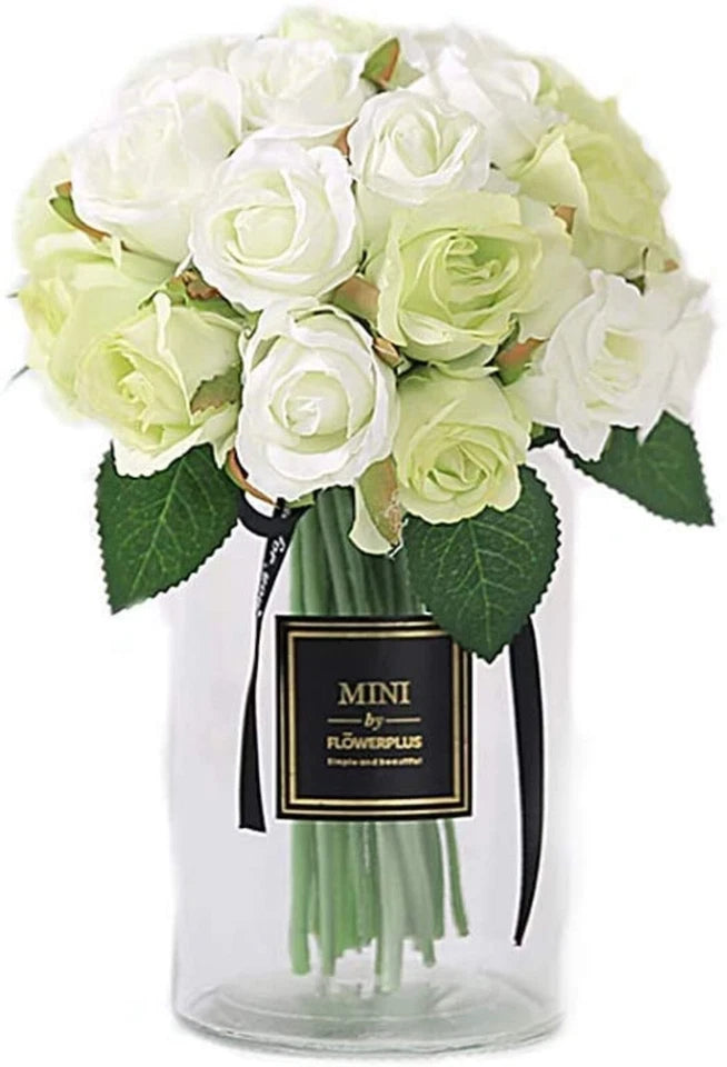 24Pcs Artificial Silk Roses, Realistic Fake Flowers for Wedding Home Party Decoration, Elegant Floral Arrangement Decor